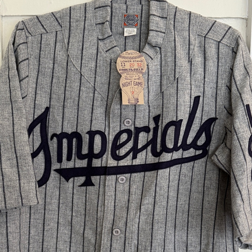 Ebbets Field Flannels Imperial Oil Imperials Authentic Vintage Baseball Jersey